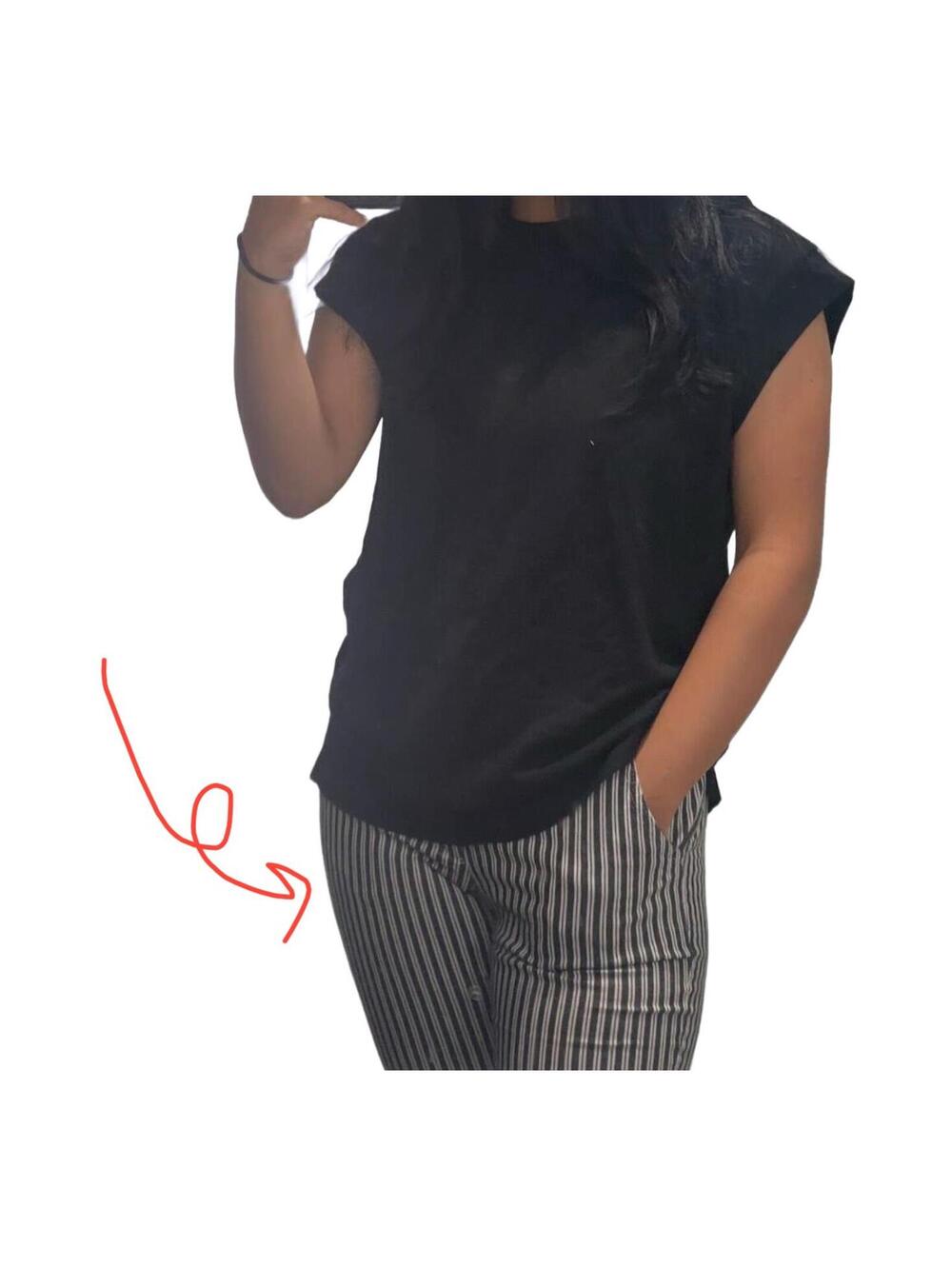 Hollister Ultra High-Rise Striped Cropped Pants Size XS